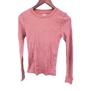Alpine design woman’s Small Sedona clay waffle knit thermal baselayer